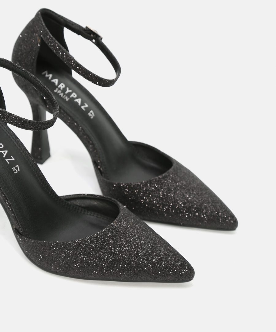 Zapatos tac&oacute;n glitter image number null